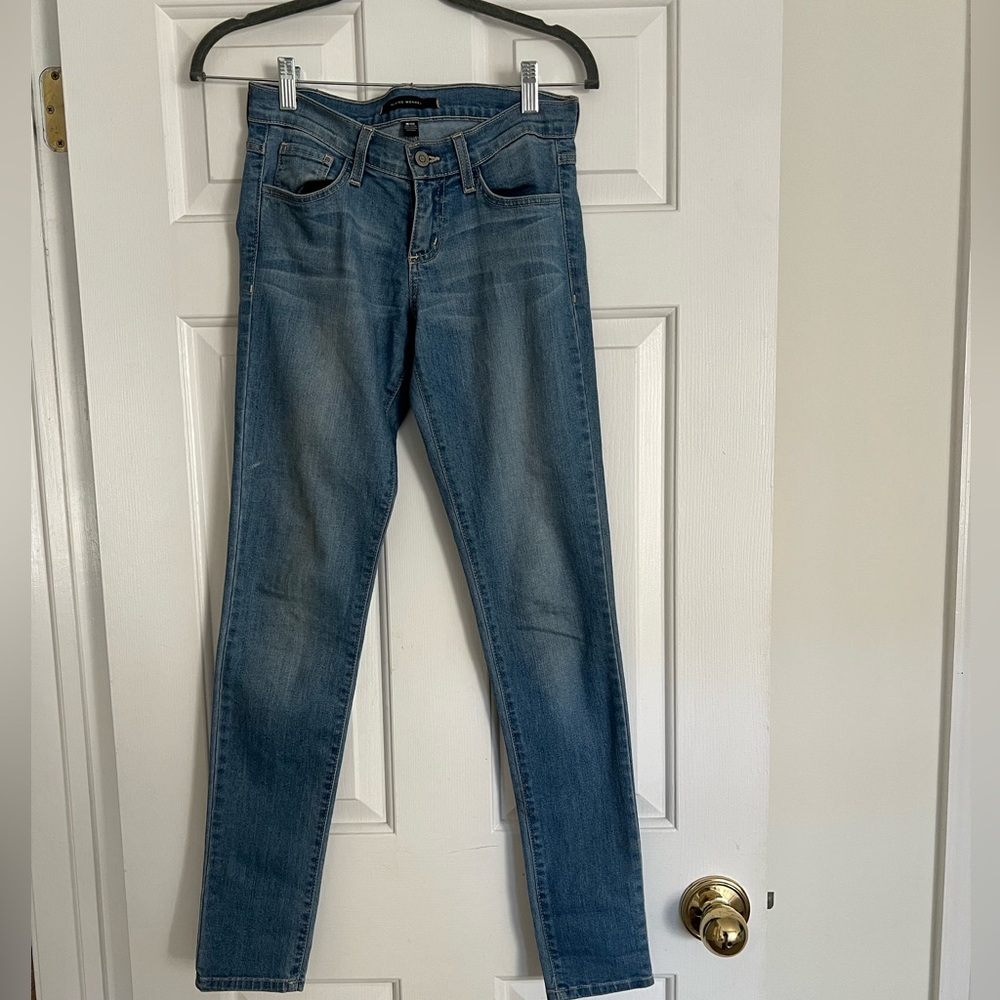 Flying Monkey Women's Skinny Jeans in Classic Blue